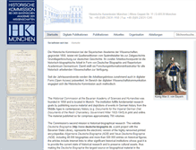 Tablet Screenshot of historischekommission-muenchen.de